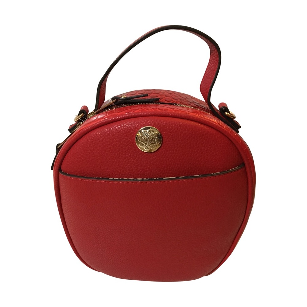 Red Canteen Style Crossbody or Shoulder Bag